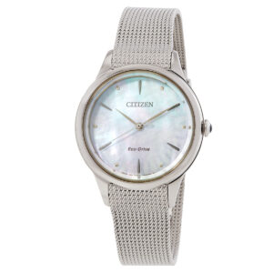 Витрина citizen l series eco drive mother of pearl dial ladies watch em1150 86d