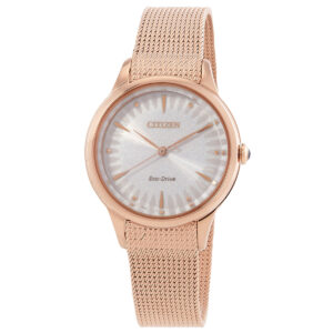 Home citizen l series eco drive white dial ladies watch em1153 88a