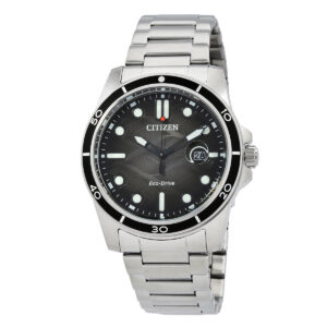 Витрина citizen marine 1810 eco drive black dial men's watch aw1816 89e