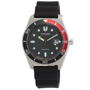 Витрина citizen marine black dial eco drive men's watch aw1769 10e