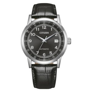 Home citizen mechanical automatic black dial men's watch nj0210 05e