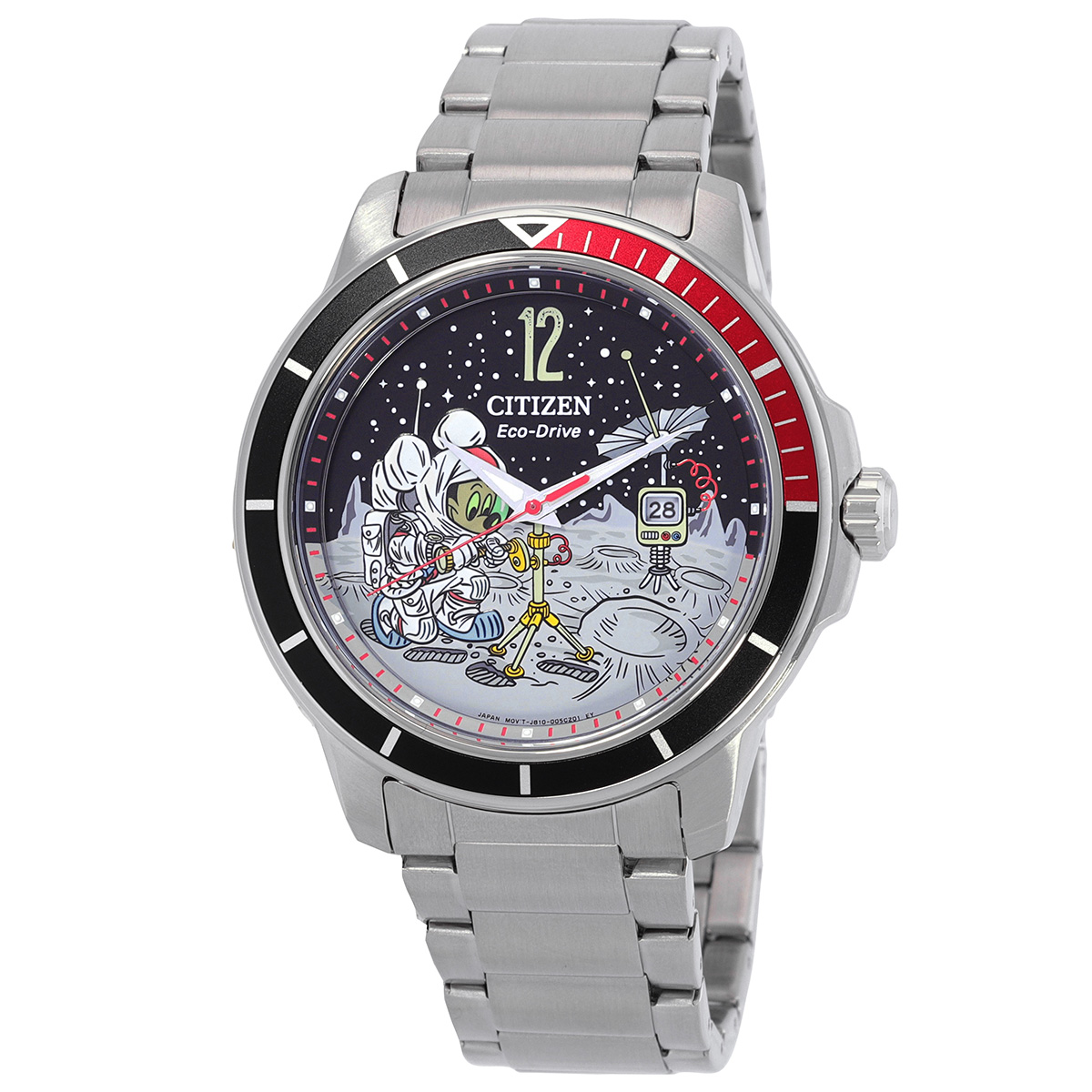 citizen mickey astronaut eco drive coke bezel men's watch aw1709 54w citizen mickey astronaut eco drive coke bezel men's watch aw1709 54w