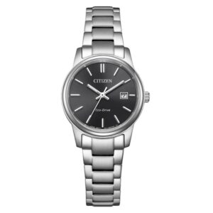Витрина citizen pair eco drive black dial ladies watch ew2318 90e