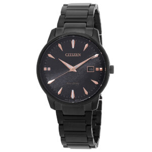 Home citizen pair eco drive black dial men's watch bm7595 89e