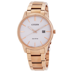 Витрина citizen pair eco drive white dial men's watch bm6973 97a