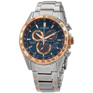 Витрина citizen pcat chronograph eco drive blue dial men's watch cb5916 59l