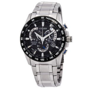 citizen perpetual chrono a t eco drive black dial watch cb5908 57e