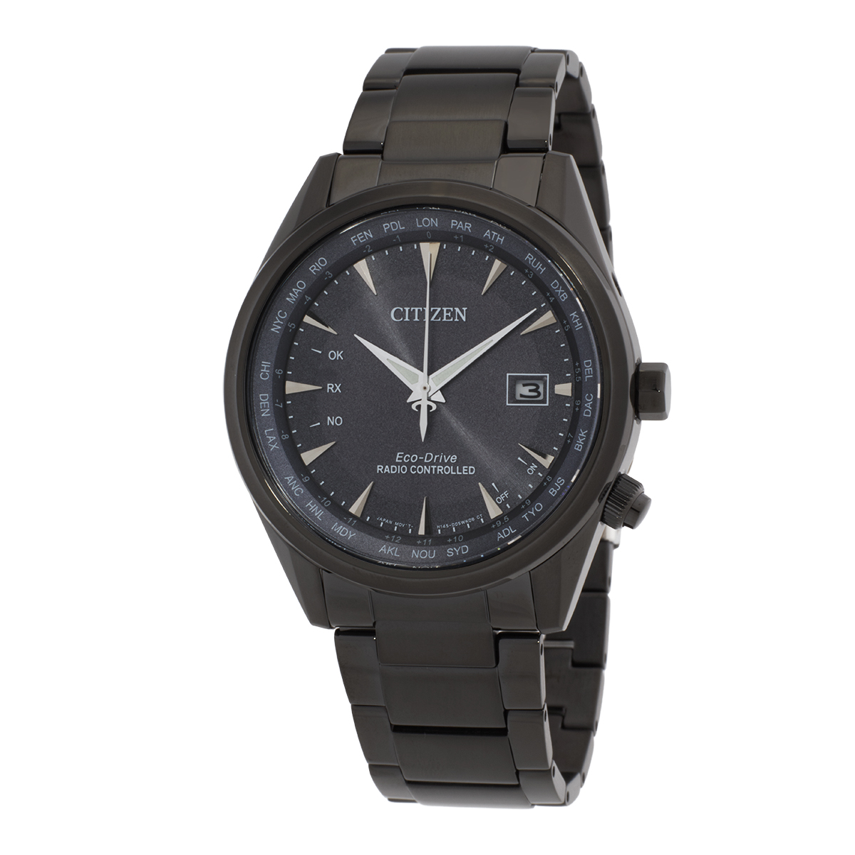 citizen perpetual world time gmt eco drive black dial men's watch cb0275 83e citizen perpetual world time gmt eco drive black dial men's watch cb0275 83e