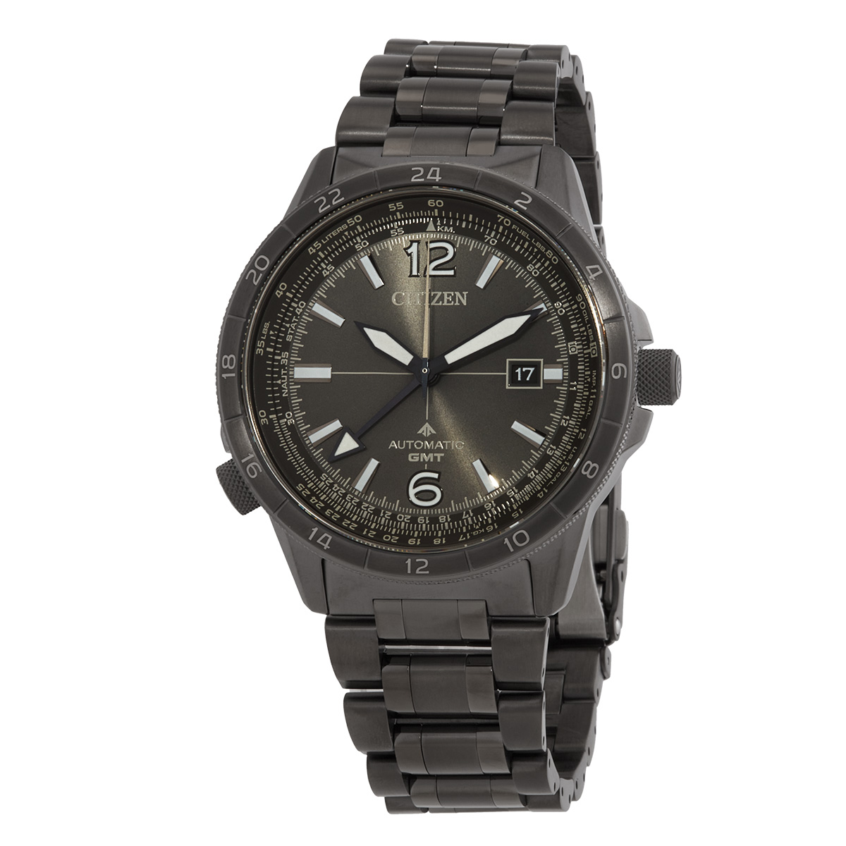 citizen promaster air gmt automatic gray dial men's watch nb6045 51h citizen promaster air gmt automatic gray dial men's watch nb6045 51h