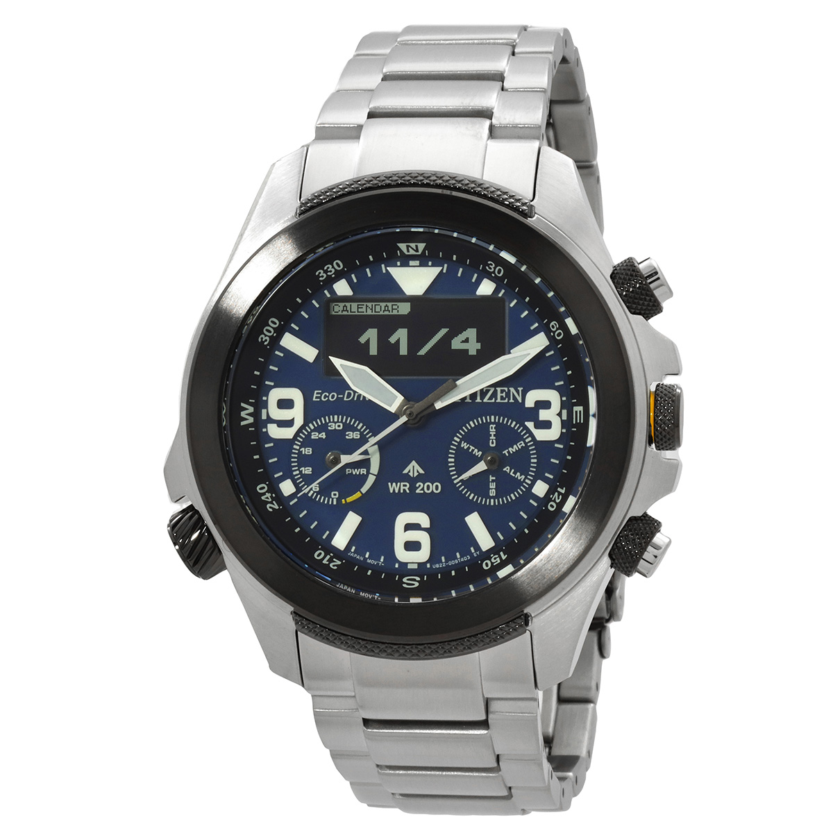 citizen promaster analog digital blue dial men's watch jv1006 51l citizen promaster analog digital blue dial men's watch jv1006 51l