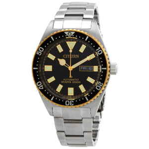 Витрина citizen promaster automatic black dial men's watch ny0125 83e