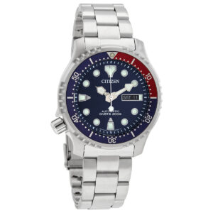 citizen promaster lefty automatic blue dial pepsi bezel men's watch ny0086 83l
