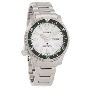 citizen promaster automatic white dial men's watch ny0168 64a