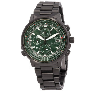 Витрина citizen promaster chronograph green dial men's watch at8304 57w