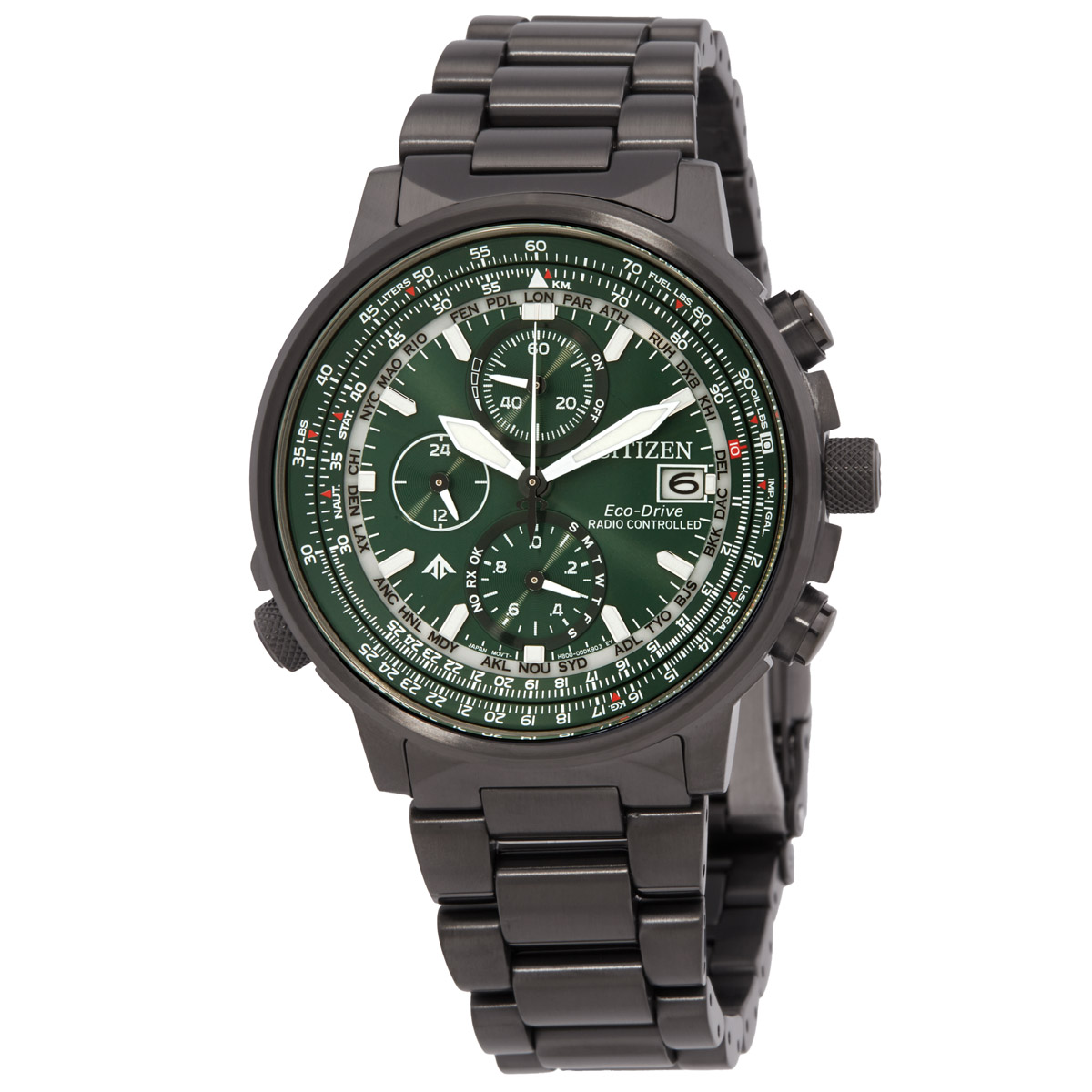 citizen promaster chronograph green dial men's watch at8304 57w citizen promaster chronograph green dial men's watch at8304 57w