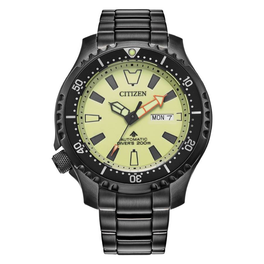 citizen promaster dive automatic yellow dial men's watch ny0155 58x citizen promaster dive automatic yellow dial men's watch ny0155 58x