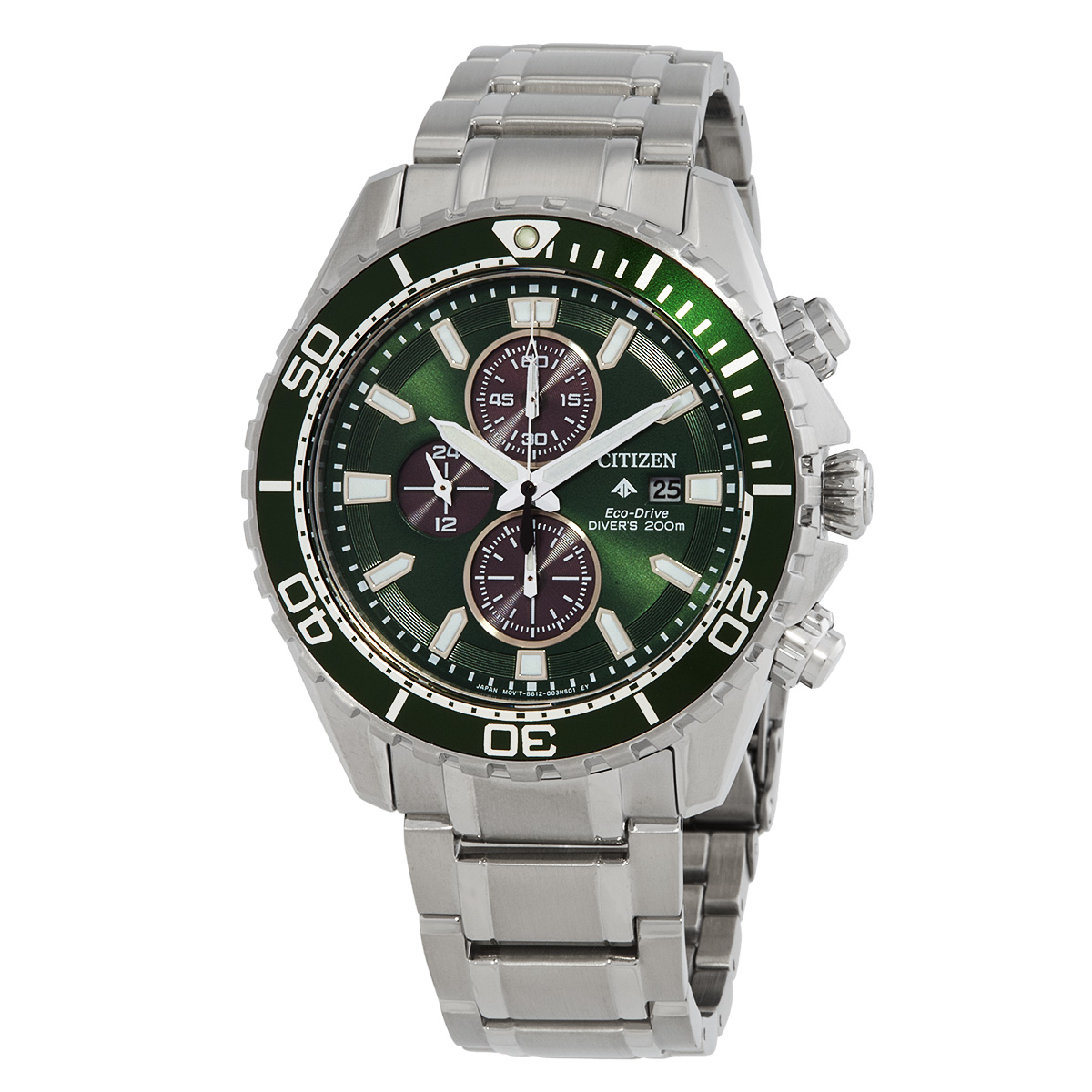citizen promaster dive chronograph eco drive green dial men's watch ca0820 50x citizen promaster dive chronograph eco drive green dial men's watch ca0820 50x