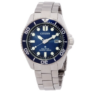 Витрина citizen promaster dive eco drive blue dial men's watch bn0260 54l