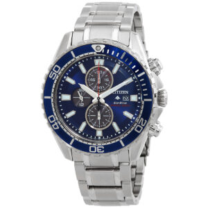 citizen promaster diver diamond blue dial men's watch ca0710 58l