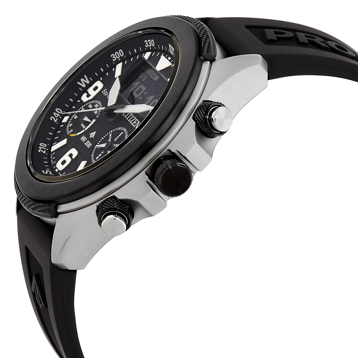 citizen promaster land chronograph analog digital black dial men's watch jv100707e citizen promaster land chronograph analog digital black dial men's watch jv100707e