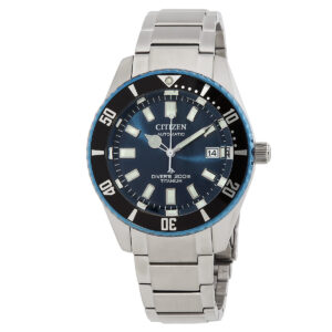 citizen promaster marine automatic blue dial men's watch nb6026 56l