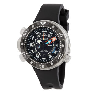 Витрина citizen promaster marine eco drive black dial men's watch bn2024 05e