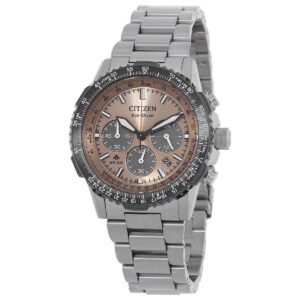 Витрина citizen promaster navihawk chronograph salmon dial men's watch ca4664 60x