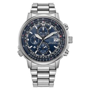 citizen promaster perpetual world time chronograph men's watch at8300 58l