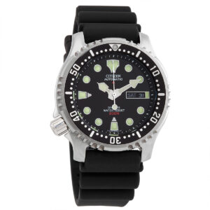 citizen promaster sea automatic black dial men's watch ny0040 09e