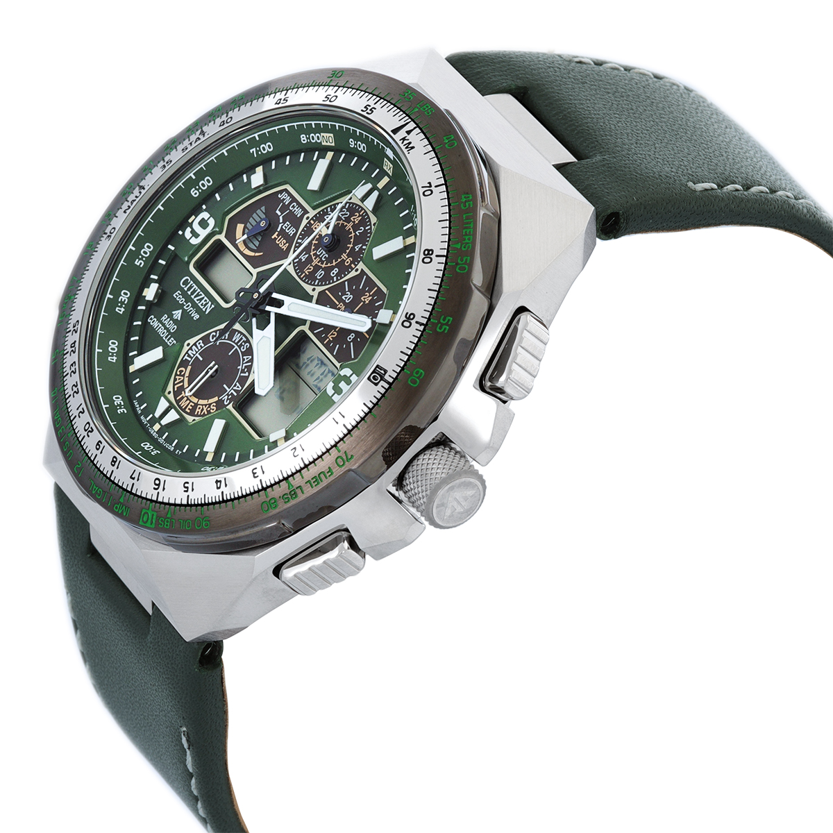 citizen promaster skyhawk a t chronograph green dial men's watch jy8147 01x citizen promaster skyhawk a t chronograph green dial men's watch jy8147 01x