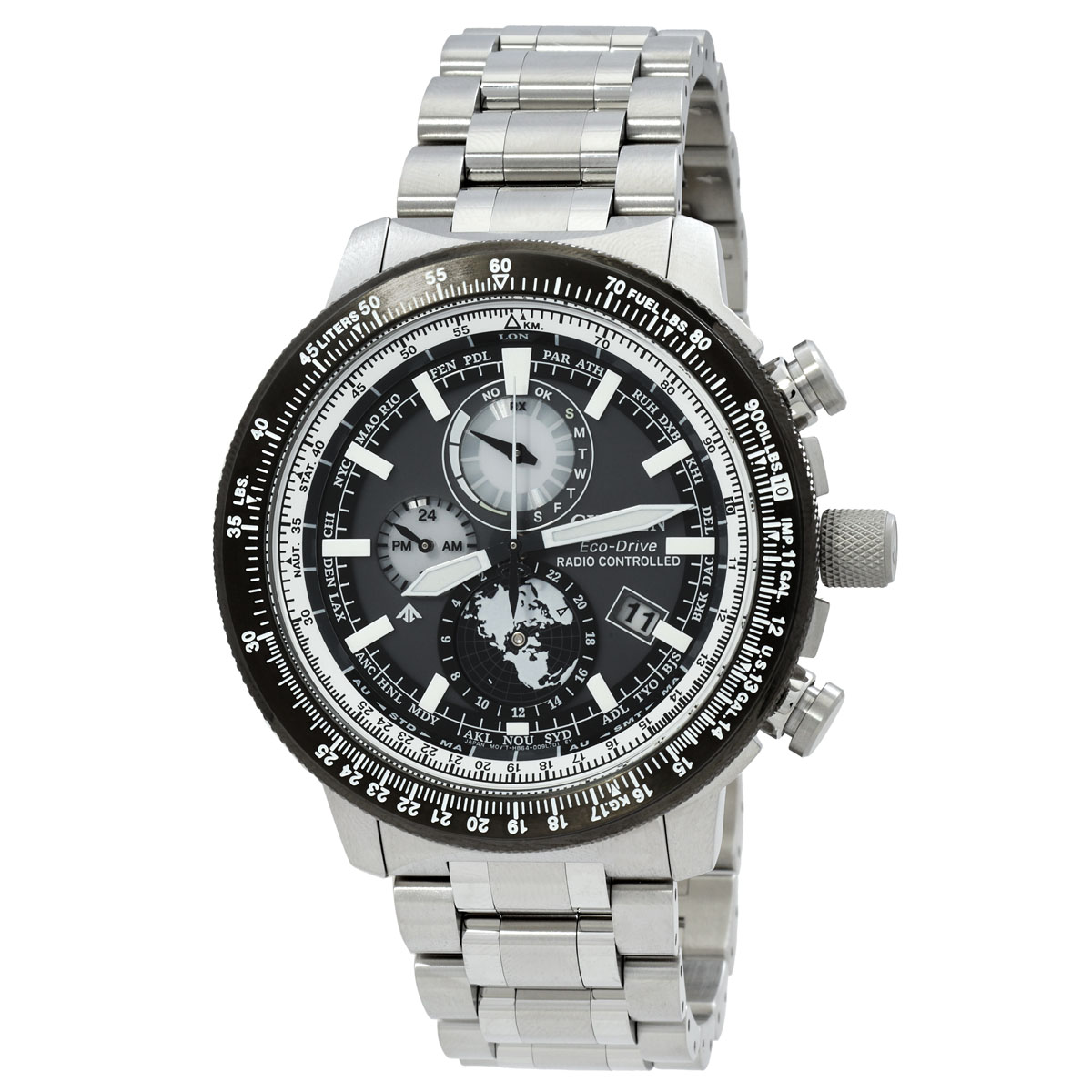 citizen promaster world time grey dial men's watch by3006 53h citizen promaster world time grey dial men's watch by3006 53h