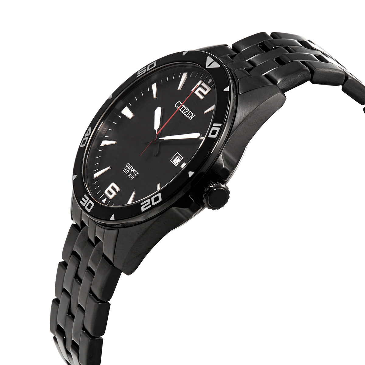 citizen quartz black dial black plated men's watch bi5055 51e citizen quartz black dial black plated men's watch bi5055 51e