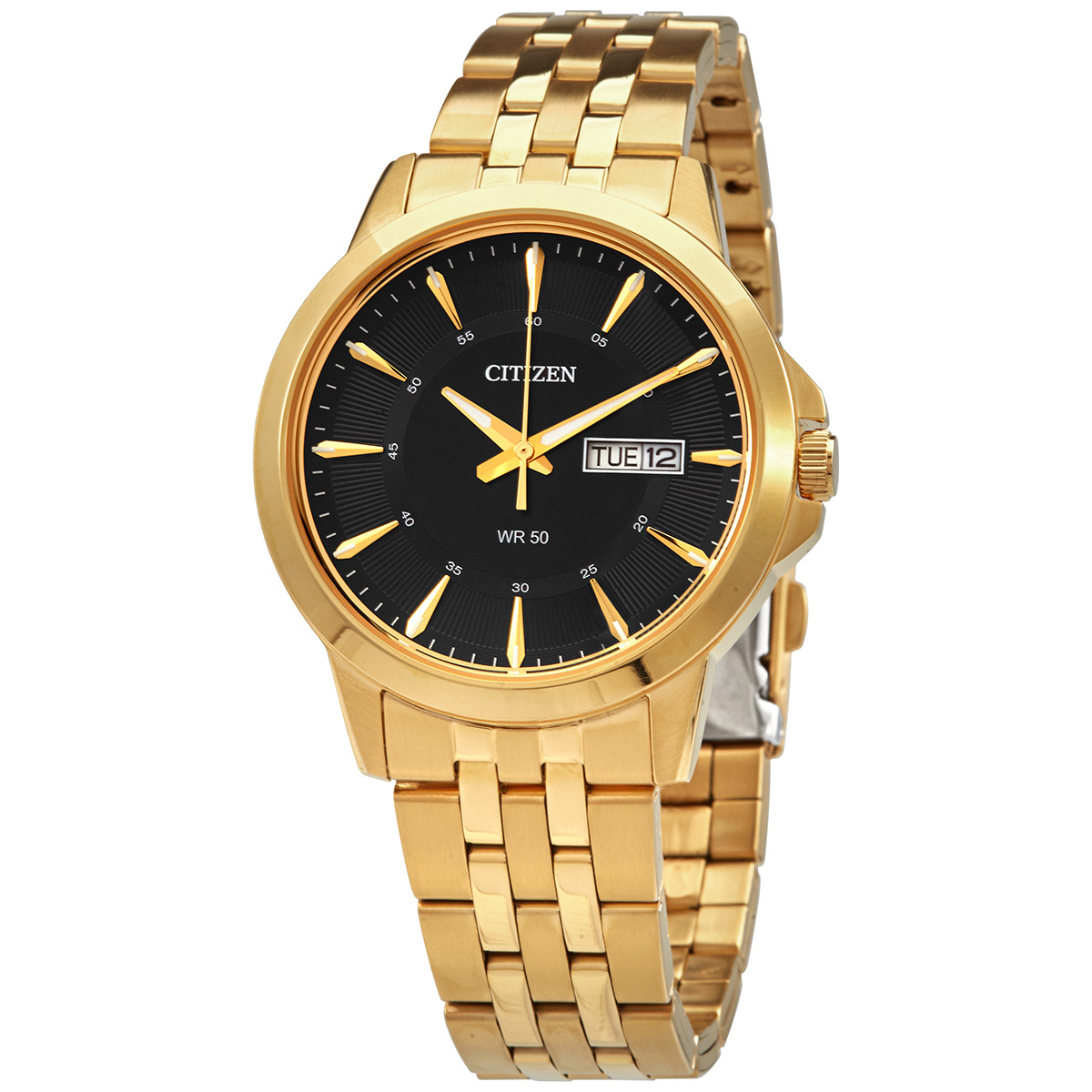 citizen quartz black dial gold tone men's watch bf2013 56e citizen quartz black dial gold tone men's watch bf2013 56e
