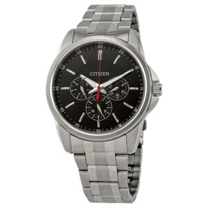 Витрина citizen quartz black dial stainless steel men's watch ag8340 58e