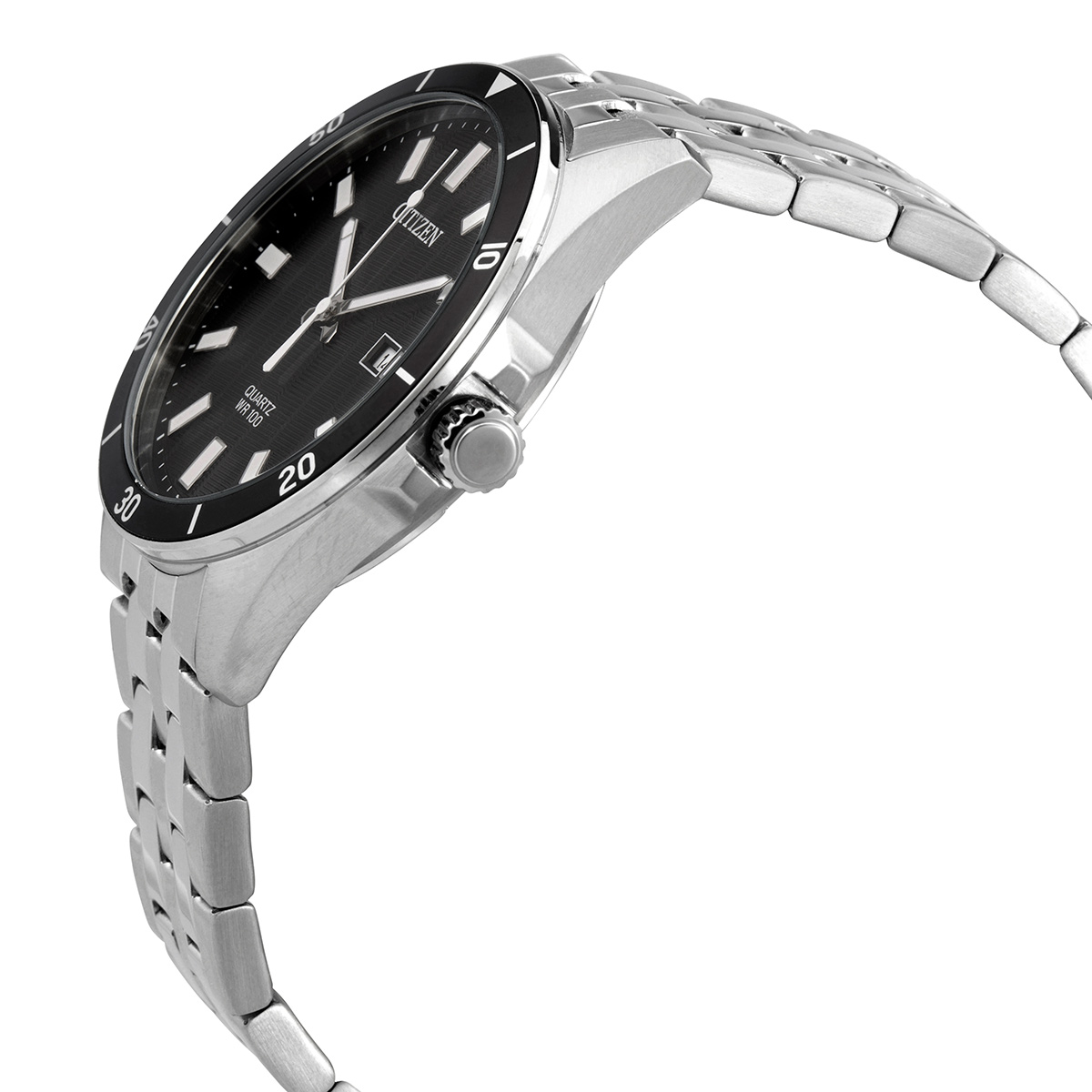citizen quartz black dial stainless steel men's watch bi5050 54e citizen quartz black dial stainless steel men's watch bi5050 54e
