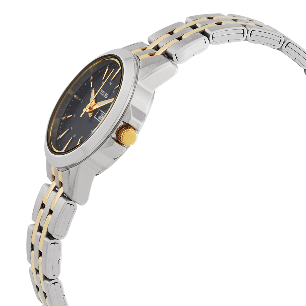citizen quartz black dial two tone ladies watch eq0608 55e citizen quartz black dial two tone ladies watch eq0608 55e