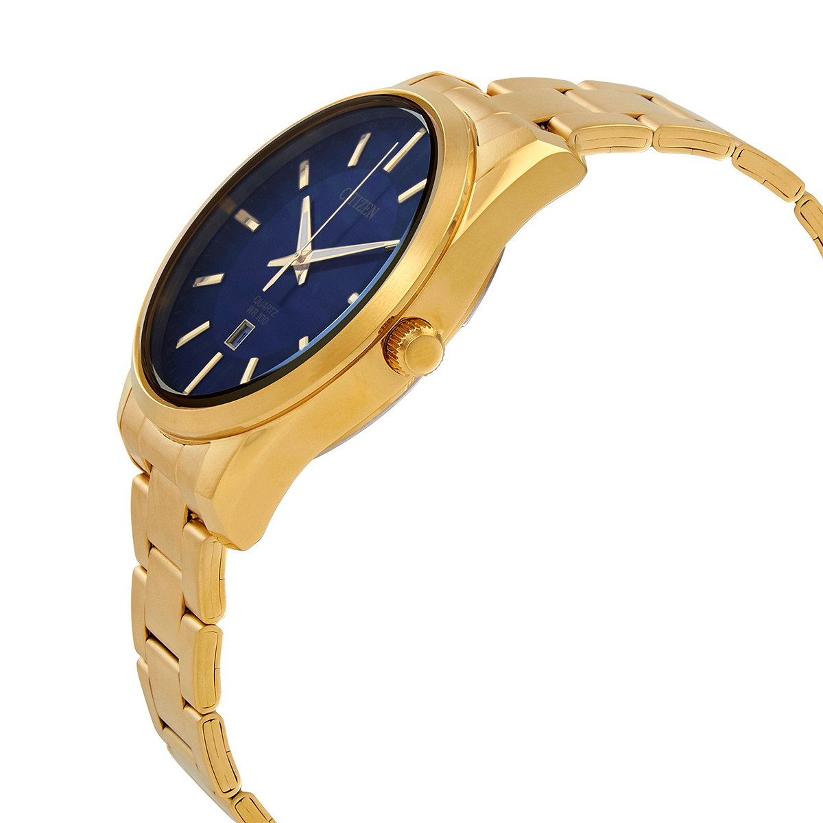 citizen quartz blue dial gold tone men's watch bi1032 58l citizen quartz blue dial gold tone men's watch bi1032 58l