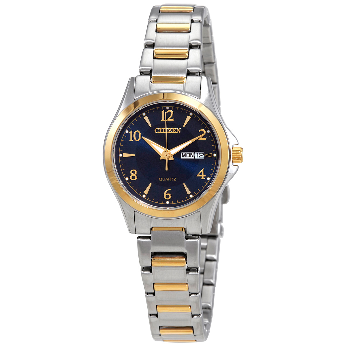 citizen quartz blue dial two tone ladies watch eq0595 55l citizen quartz blue dial two tone ladies watch eq0595 55l