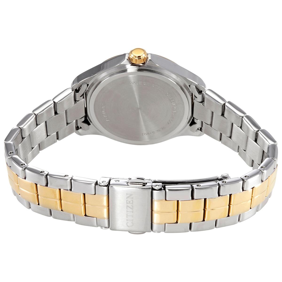 citizen quartz crystal white dial two tone ladies watch eu6084 57a citizen quartz crystal white dial two tone ladies watch eu6084 57a