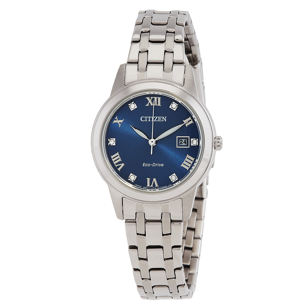 citizen eco drive diamond blue dial ladies watch fe1240 57l citizen eco drive diamond blue dial ladies watch fe1240 57l