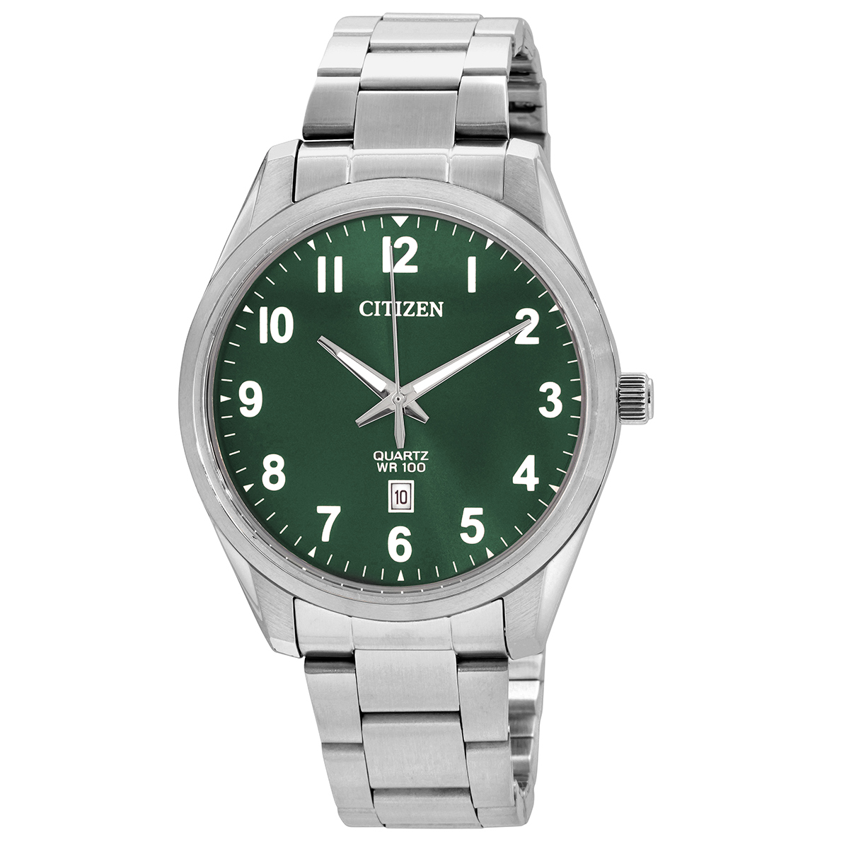 citizen quartz green dial stainless steel men's watch bi1031 51x citizen quartz green dial stainless steel men's watch bi1031 51x