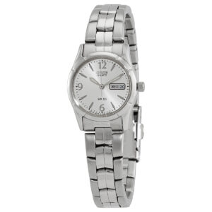 Home citizen quartz silver dial ladies watch eq0540 57a