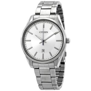 Home citizen quartz silver dial stainless steel men's watch bi1030 53a