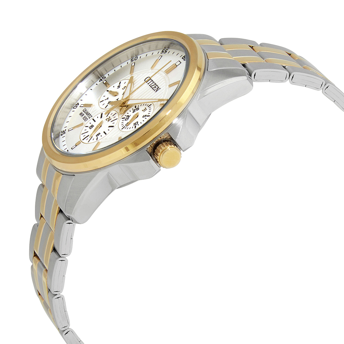 citizen quartz silver dial two tone men's watch ag8346 51a citizen quartz silver dial two tone men's watch ag8346 51a