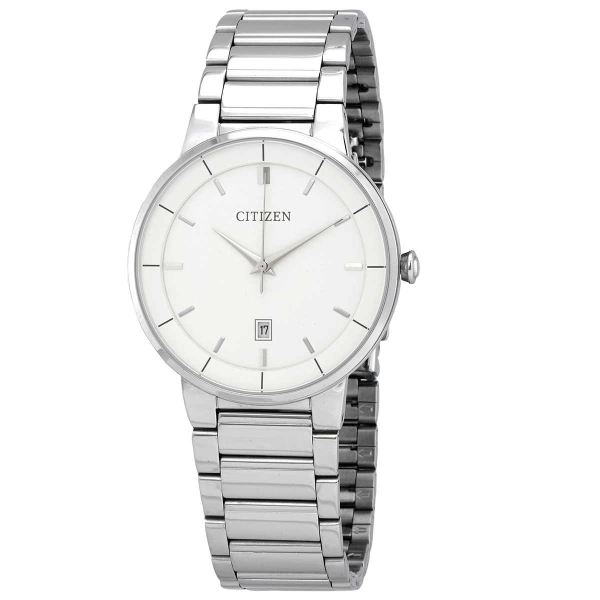 citizen quartz white dial stainless steel men's watch bi5010 59a citizen quartz white dial stainless steel men's watch bi5010 59a