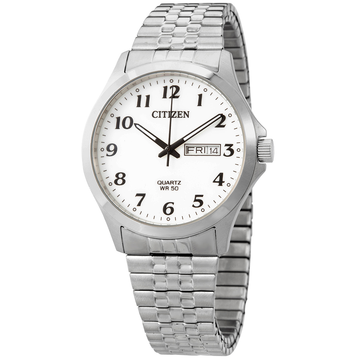 citizen quartz white dial stainless steel men's watch bf5000 94a citizen quartz white dial stainless steel men's watch bf5000 94a