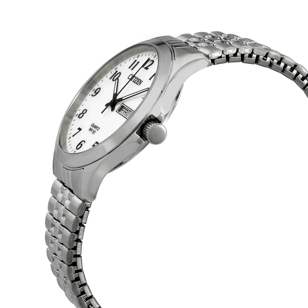 citizen quartz white dial stainless steel men's watch bf5000 94a citizen quartz white dial stainless steel men's watch bf5000 94a