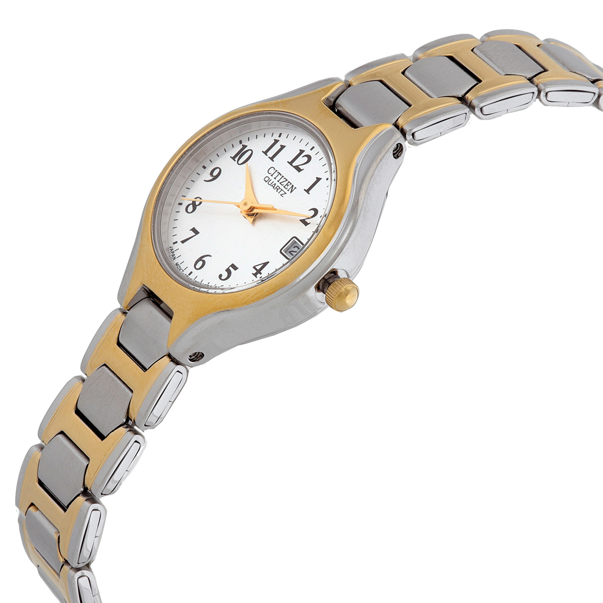 citizen quartz white dial two tone ladies watch eu2254 51a citizen quartz white dial two tone ladies watch eu2254 51a