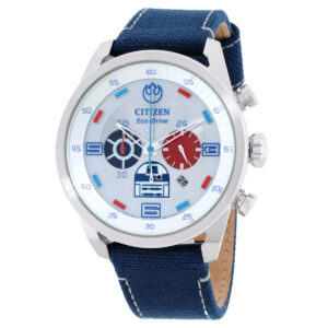 Витрина citizen r2 d2 star wars chronograph silver dial men's watch ca4219 03w