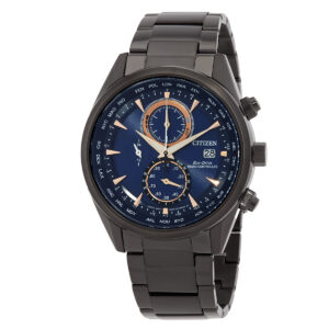 Витрина citizen radio controlled perpetual chronograph dark blue dial men's watch at8265 81l